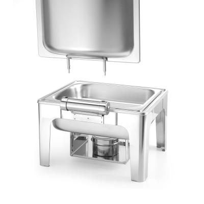 Chafing GN 1/2 saténový vzhled, HENDI, Profi Line, 4L, 365x370x(H)280mm | 470268